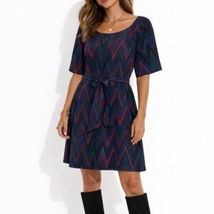 Leota Chevron Mini Dress | Women's Size Medium